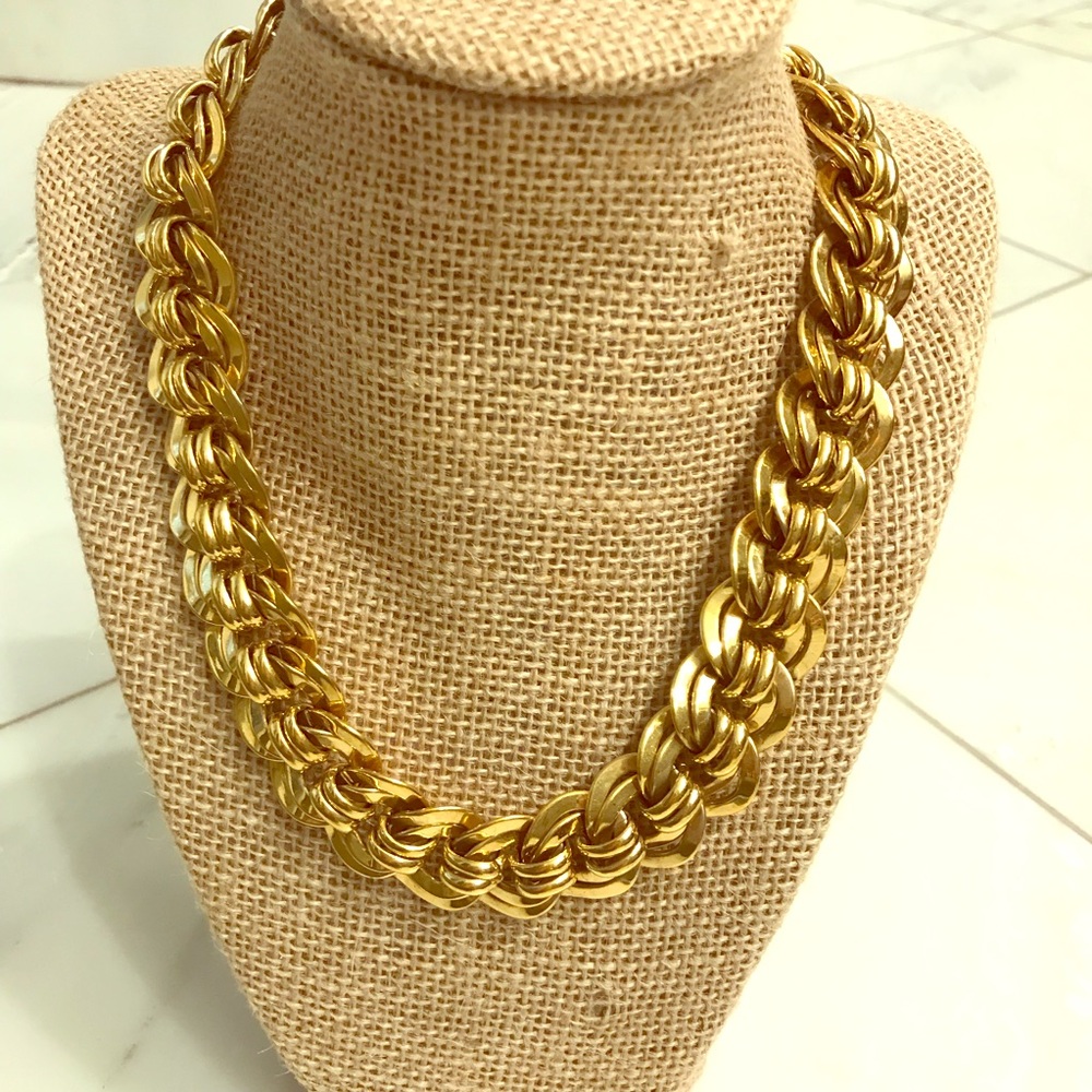 Vintage Napier gold chain necklace